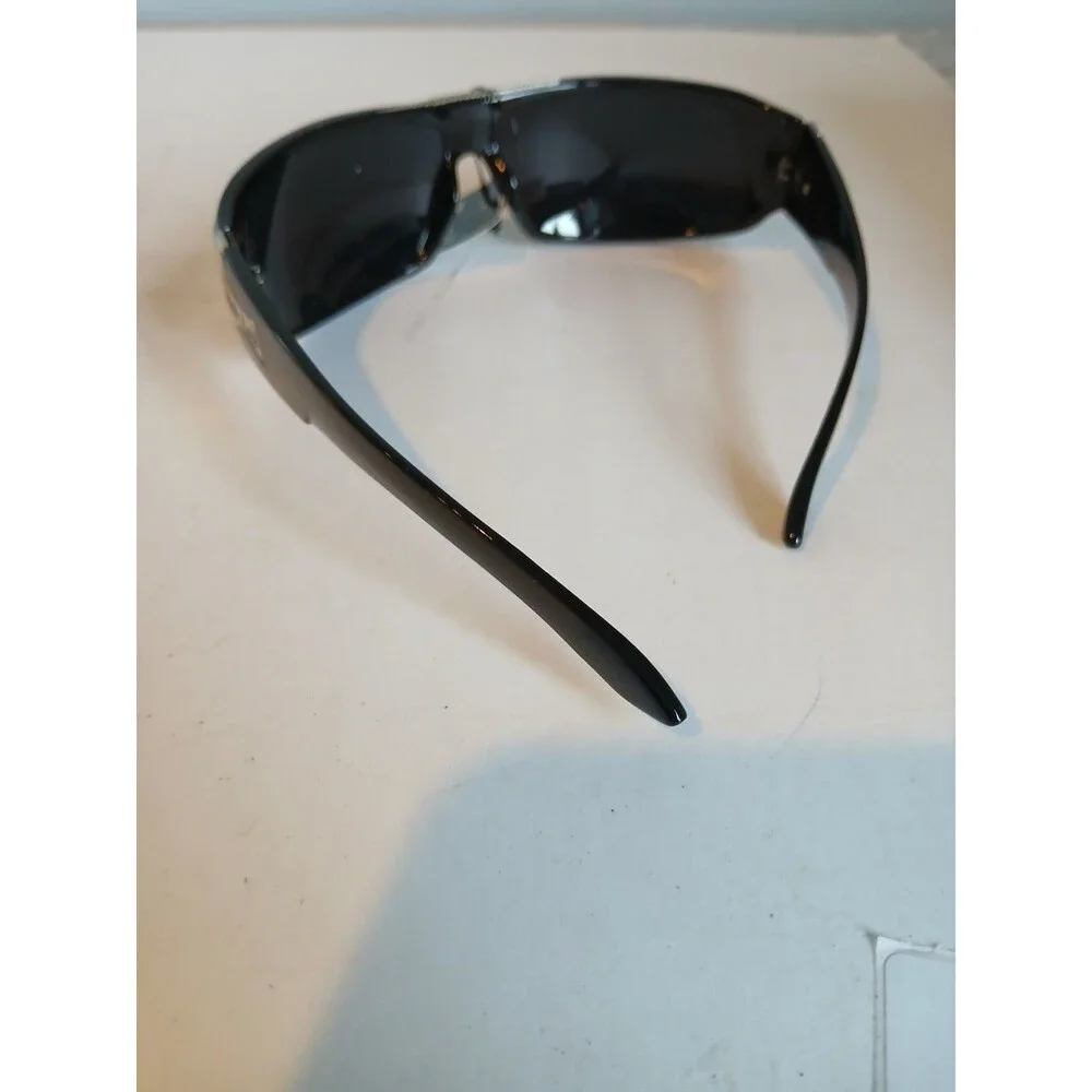 LOCS Rectangular OG Gangster Cholo BLACK Sunglasses Biker Shades Hardcore